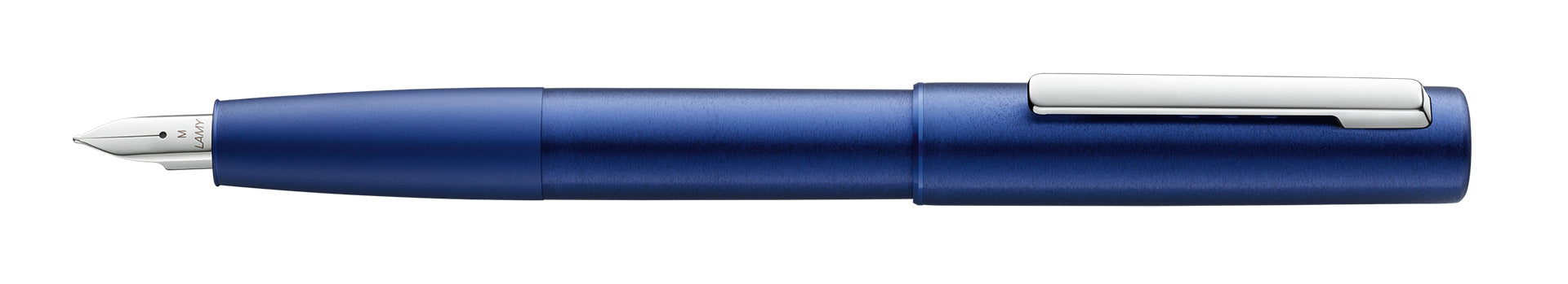LAMY Aion 077 Fountain Pen - Modern Fountain Pen In Dark Green Made Of A Seamless Aluminium Deep Drawn Housing Part - Rotationally Brushed Surface - Nib Size EF