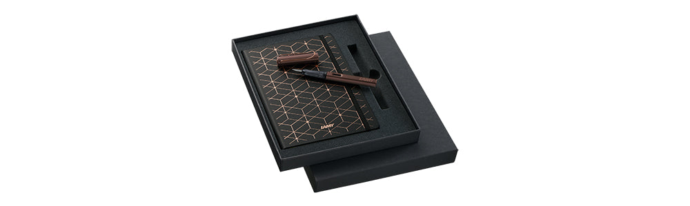 LAMY Lx Fountain Pen with Notebook Set | Marron